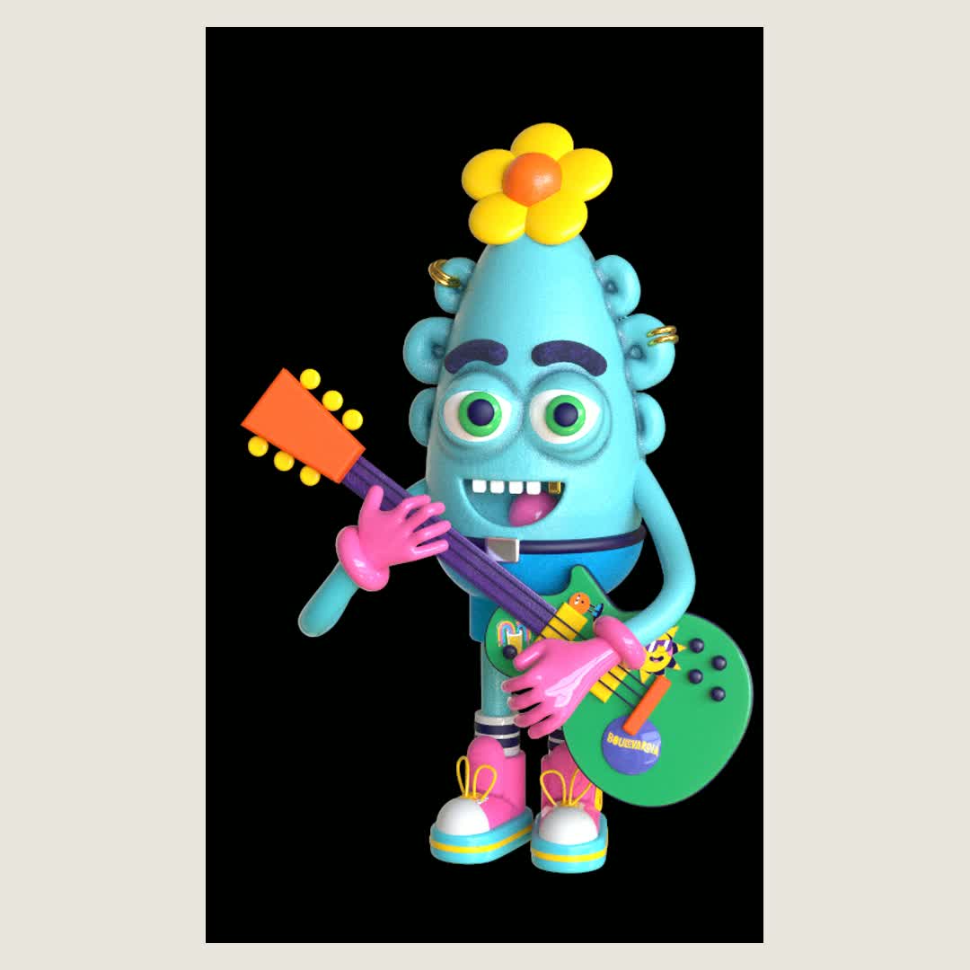 Boulevardia 2022 Flower character render