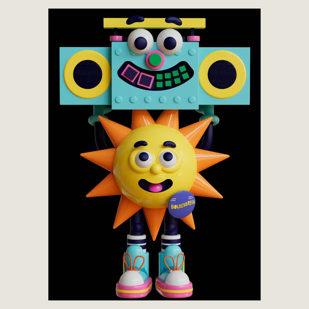 Boulevardia 2022 Sun character render