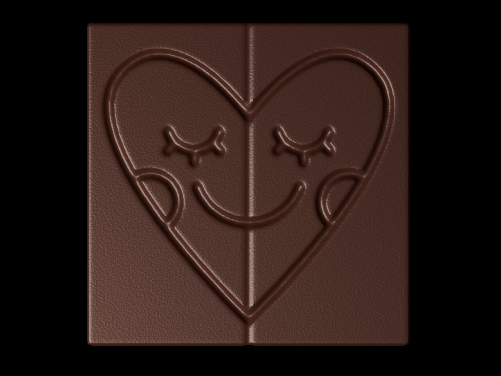 Rebuilt Love Bites chocolate bar rendered in Redshift