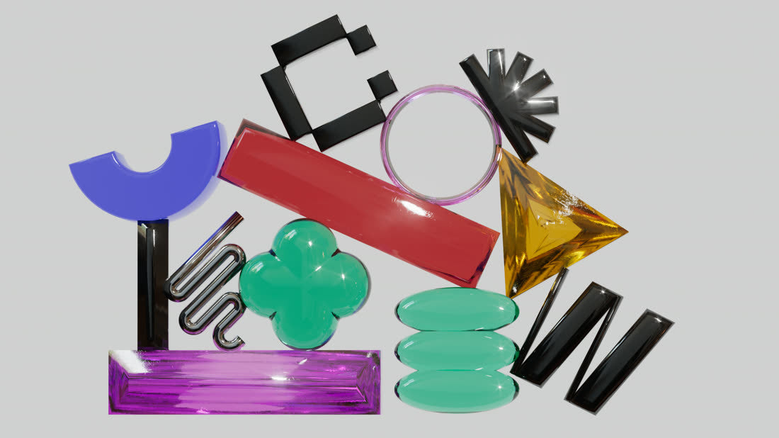 First 3D test of the glyphs, November 20 2023