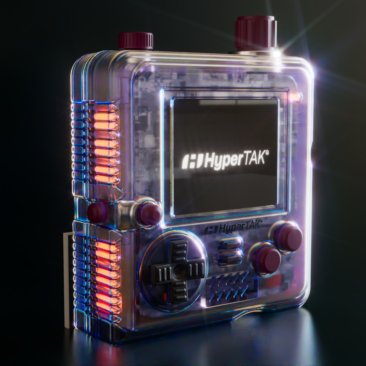 Final HyperTAK translucent handheld device render