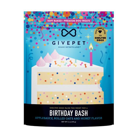 Birthday Bash pouch, front