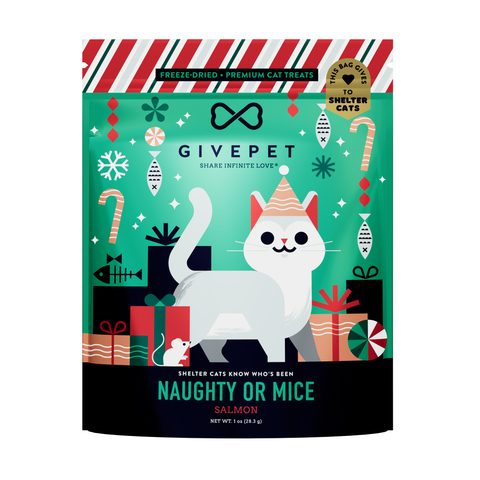 Naughty or Mice pouch, front