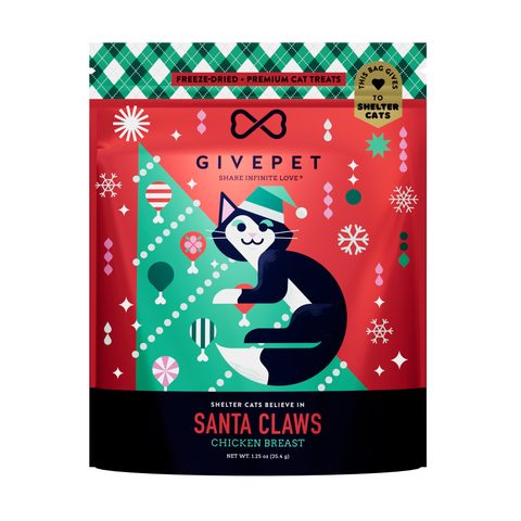 Santa Claws pouch, front