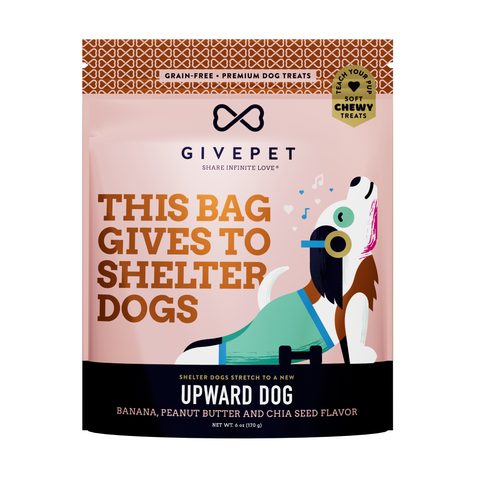 Upward Dog pouch, front