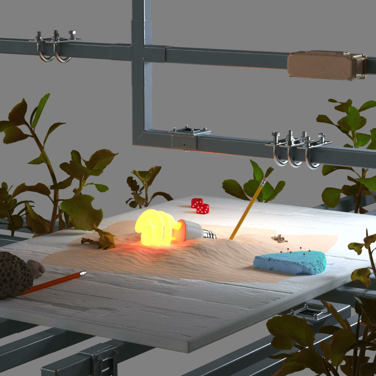 Still Life Poltergeist composition, frame 2
